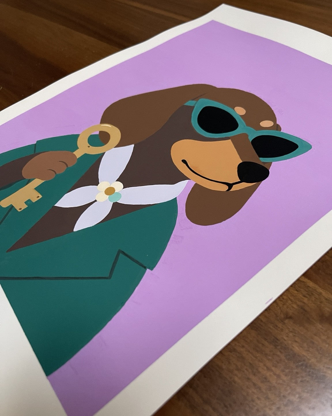 Style Is the Key— Original Gouache Painting