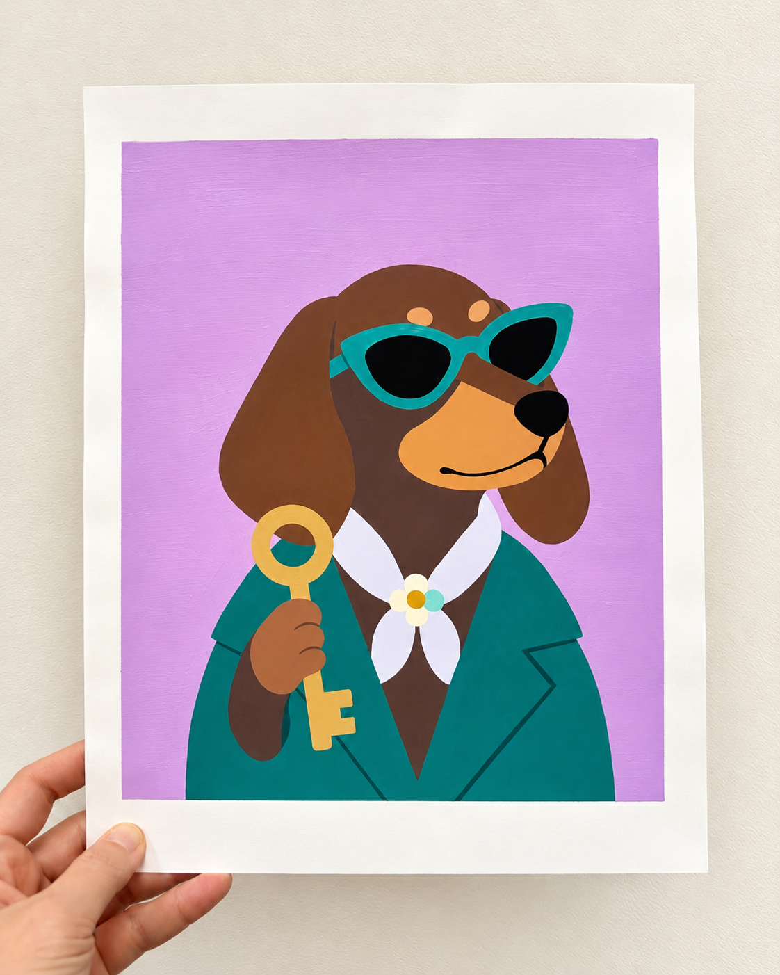 Style Is the Key— Original Gouache Painting